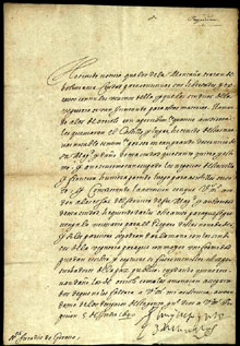 05/07/1640. El lloctinent Enric dAragó Folc de Cardona, comunica que ha tingut notícia dels atacs i amenaces de la gent de muntanya a Orriols