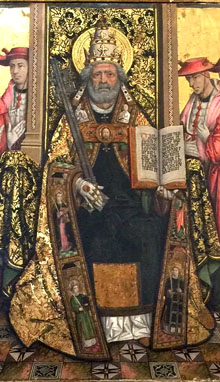 Retrat del papa Benet XIII. Joan Reixach, segle XV