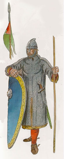 Noble feudal amb ausberg llarg (1110-1125)