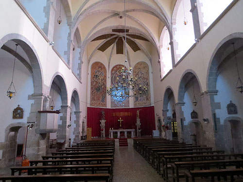 Interior de l'església de Sant Andreu