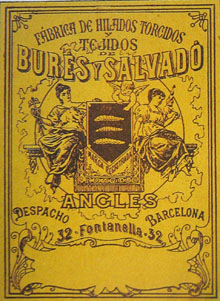 Publicitat de la Burés i Salvadó. 1895