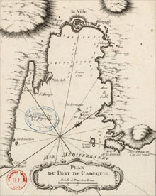 Plan du Port de Cadequie, 1764