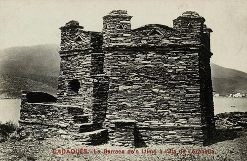 La Barraca d'en Llimó de l'illa de S'Arenella de Cadaqués. 1929