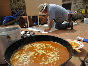 Gastro-Music-Painting, Live-Art a c&agrave;rrec de l'artista Carles Bros a Colera