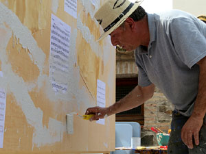 Gastro-Music-Painting, Live-Art a c&agrave;rrec de l'artista Carles Bros a Colera