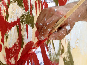 Gastro-Music-Painting, Live-Art a c&agrave;rrec de l'artista Carles Bros a Colera
