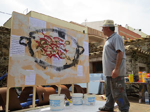 Gastro-Music-Painting, Live-Art a c&agrave;rrec de l'artista Carles Bros a Colera