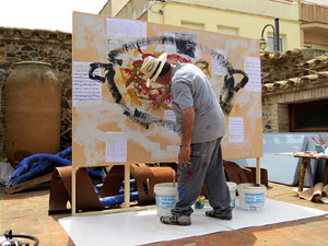 Gastro-Music-Painting, Live-Art a c&agrave;rrec de l'artista Carles Bros a Colera