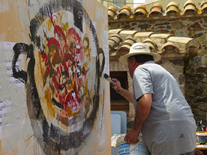 Gastro-Music-Painting, Live-Art a c&agrave;rrec de l'artista Carles Bros a Colera