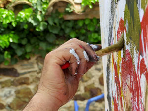 Gastro-Music-Painting, Live-Art a c&agrave;rrec de l'artista Carles Bros a Colera