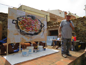 Gastro-Music-Painting, Live-Art a c&agrave;rrec de l'artista Carles Bros a Colera