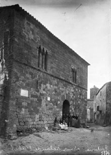 Rectoria de Castelló d'Empúries, abans palau de l'abat. 1896