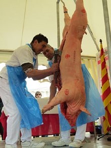 Fira del Porc FIPORC 2015. Especejament del porc