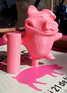 Fira del Porc FIPORC 2016. Tallers i activitats. Impressió de la mascota Lloti en 3D