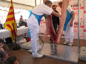 Fira del Porc FIPORC 2014. Especejament del porc