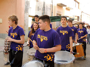 Fira del Porc FIPORC 2014. Animació pels carrers de la vila amb el grup Taxeks de Celrà