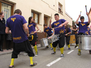 Fira del Porc FIPORC 2014. Animació pels carrers de la vila amb el grup Taxeks de Celrà