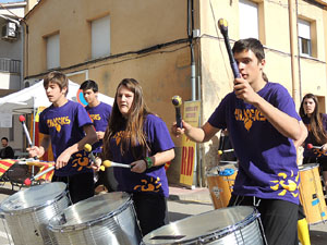 Fira del Porc FIPORC 2014. Animació pels carrers de la vila amb el grup Taxeks de Celrà