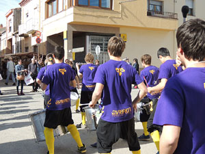 Fira del Porc FIPORC 2014. Animació pels carrers de la vila amb el grup Taxeks de Celrà