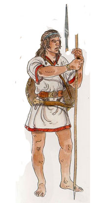 Guerrer iber d'infanteria lleugera amb 'caetra'. Segles IV-III aC