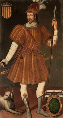 El rei Joan I dit el Caçador (1350-1396). Felipe Ariosto, 1634. Viquipèdia