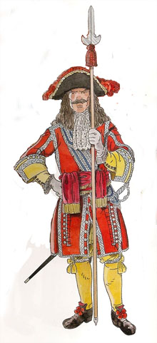 Capità de Terç durant la Guerra dels Nou Anys (1694-1697)