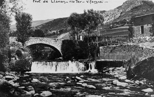 Pont de Llanars sobre el Ter. 1911-1936