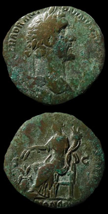 Sesterci dAntoninus Pius (139 dC)