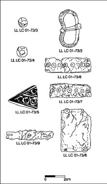 Restes de la inhumació del macaco de Les Colomines. 430-600 dC