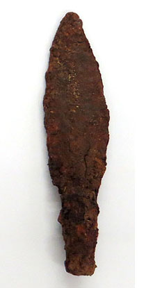 Punta de llança de ferro. 225-200 aC. Poblat ibèric de Castell