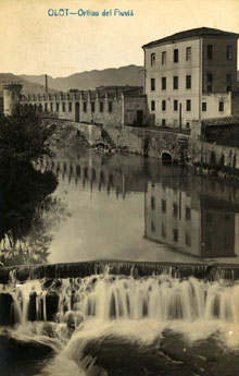 El Fluvià al seu pas per Olot. 1910-1920