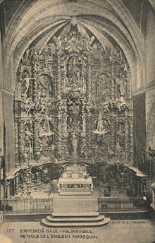 Retaule de l'església parroquial de Sant Martí. 1900-1908
