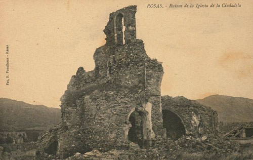 Ruïnes de l'església de la Ciutadella. 1905-1911