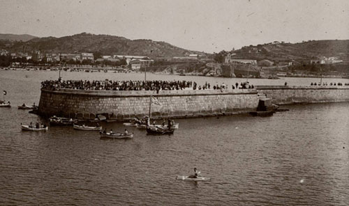 Excursió artística de l'Orfeó Català a Sant Feliu de Guíxols. 1928