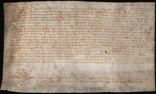 1572, maig 19. Reconeixement. Llorenç Montserrat Espigol, fill de Llorenç Espigol, agricultor, de Sant Feliu de Pallerols, diòcesi de Girona, fa reconeixement a Joan Sarriera i de Gurb, donzell, domiciliat a Girona, senyor del castell d'Hostoles, d'un molí fariner, el qual té per un cens anual d'un parell de capons