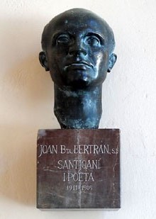 Bust dedicat a Joan Baptista Bertran, poeta (1911-1985)