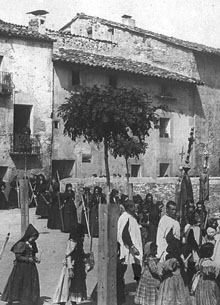 Processó de rogatives a Sant Joan de les Abadesses. 1900-1910