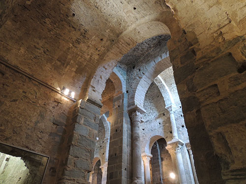 El deambulari superior, des de la nau de l'esgl&eacute;sia