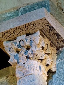 Capitell de la nau de l'esgl&eacute;sia de Sant Pere de Rodes