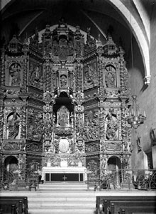 Altar major de l'església de Santa Maria de Blanes. 1922