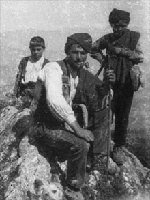 Pastors de Collsacabra a Sant Feliu de Pallerols. 1919