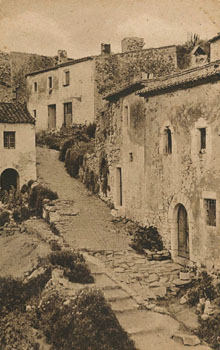 Carrer de la Vila Vella de Tossa de Mar. 1920-1930