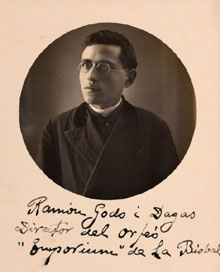 Retrat de Ramon Godó, director de l'orfeó Emporium de la Bisbal d'Empordà. 1917-1921