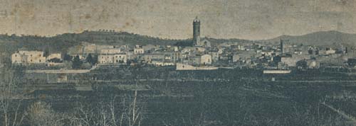 Vista general de la Bisbal d'Empordà. 1900