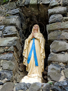 Imatge de la Mare de D&eacute;u de Lorda a l'oratori de l'ermita de Sant Maurici
