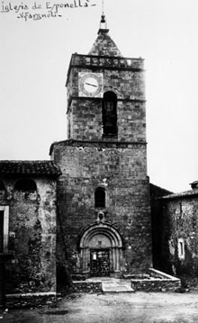 Església de Sant Cebrià d'Esponellà. 1911