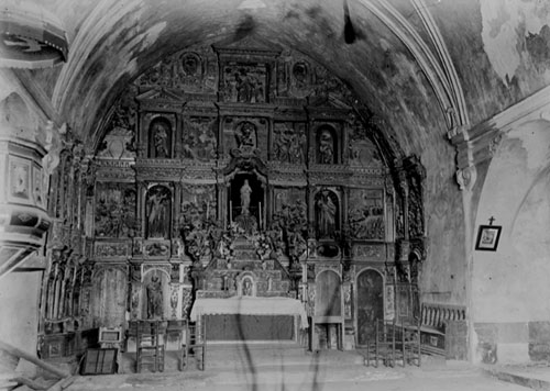 Altar de l'església vella del santuari de la Mare de Déu de Núria, Ca. 1921