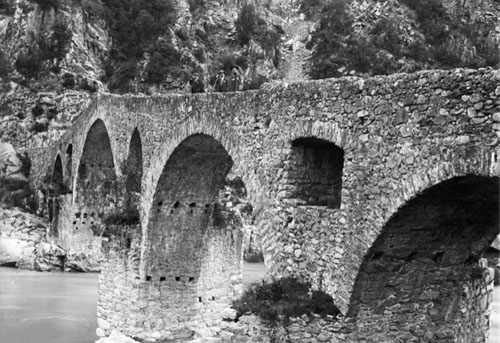 Pont sobre el Ter. Susqueda. 1900-1920