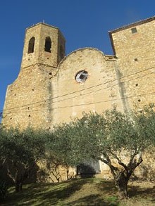 Façana de l'església de Sant Feliu de Lladó
