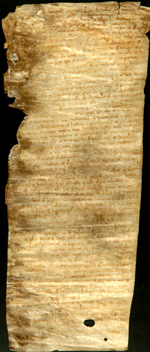 10/04/1125. Testament d'Arnau de Cabanes. Deixa  almoines a Sant Pere de Rodes, a l'Hospital, al Temple, i a Sant Quirze de Colera, entre altres